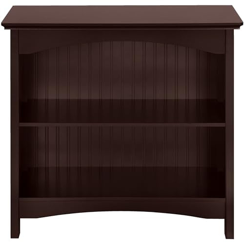 eHemco 2 Tier Bookcase with 2 Arched Supports, 29 Inches, Cherry - color: Cherry, size: 2 Tier