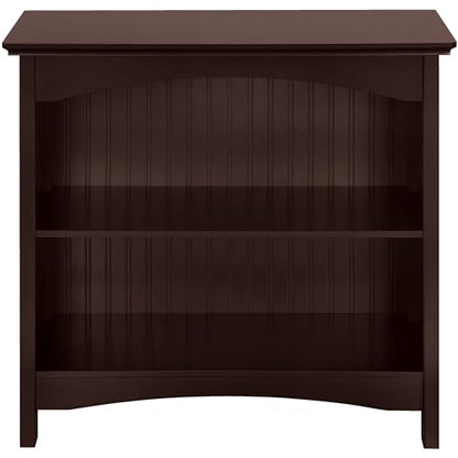 eHemco 2 Tier Bookcase with 2 Arched Supports, 29 Inches, Cherry - color: Cherry, size: 2 Tier