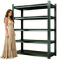 36" W Metal Shelves for Garage Storage, 16" D Garage Shelving Heavy Duty, 5 Tier Adjustable Steel Standing Shelf Units for Basement, Industrial, Shop, Pantry, Warehouse, Kitchen, Black - size: 5 Tier 35.4" W x 15.8" D x 71.2" H