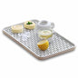 Cup Drying Rack & Dish Drying Tray, Drain Board for Small Kitchen Sink, Dish Drain Tray Large Enough for Counter or Coffee Table, Big White Dish Drying Mat - size: 8.85W x 15.35L
