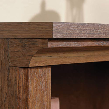 Sauder 2 Tier Book Shelf Wooden Bookcase Multipurpose Bookshelf for Home Office, Living Room, in Oiled Oak - color: Oiled Oak Finish