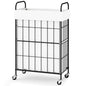Slim Laundry Hamper, 60L Laundry Basket with Wheels, Clothes hamper with Removable Liner Bag - color: White, size: 60L-1 Section
