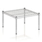 24" x 24" x 14" Chrome Wire Storage Shelf, Dunnage Rack, Commercial 1 Tier Small Shelf - color: Silver, size: 24"D x 24"W x 14"H