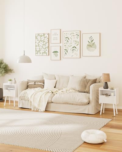 Night Stand, Modern Side Table, Small Nightstand, Wood Bedside Table with Storage Drawer End Table for Bedroom,Living Room,Office,White - color: White