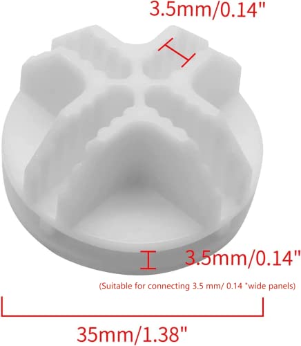 30Pcs Wire Cube Connectors Plastic Grid Cube Organizer Connector for Modular Closet Storage Organizer & Wire Shelving (White)