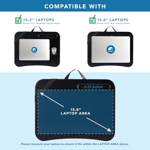 LAPGEAR Designer Lap Desk – Buffalo Check, 2-Pack with Storage Basket - color: Buffalo Check, size: 2-Pack + Basket