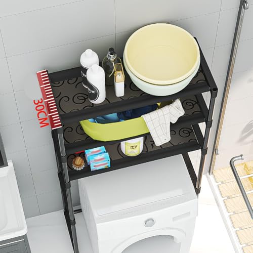 CuisinSmart 3-Tier Over The Toilet Rack, Metal Bathroom Shelves, Over The Toilet Storage, Freestanding Above Toilet Shelf for Bathroom, Laundry, Balcony, Space Saver, White - color: White