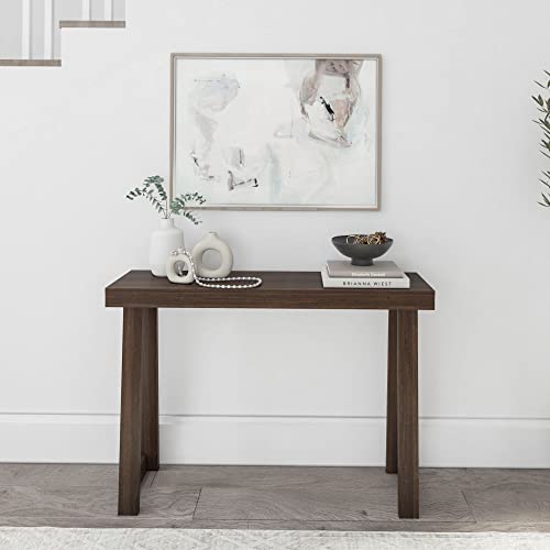 Plank+Beam Classic Console Table, 46 Inch, Walnut | Non-Toxic Finishes, Versatile Design, Elegant Details, Easy Assembly, Quick Setup, Solid Wood - color: Walnut, size: 46" Console Table