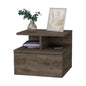 Compact Nightstand with Drawer: Modern Multi-Level Storage Table for Small Spaces - Wooden Legs Bedside End Table & Sofa Side Table for Micro Apartments