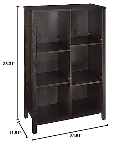ClosetMaid 16055 Premium Adjustable 6-Cube Organizer, Black Walnut - color: Black Walnut, size: 6-Cube