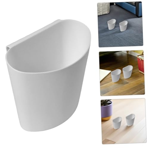 STOBOK 4Pcs Hanging Cup Holder for Rolling Cart Small Hanging Basket with Flat Bottom Cart Side Hanging Basket for Office Supplies Pencils Scissors Makeup Kitchen Storage