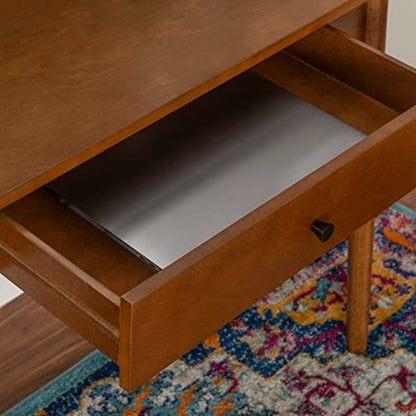 Melissa Mid Century Walnut Desk by Linon - color: Walnut