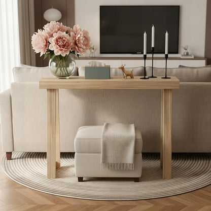 Plank+Beam Classic Console Table, 36 Inch, Blonde | Non-Toxic Finishes, Versatile Design, Elegant Details, Easy Assembly, Quick Setup, Solid Wood - color: Blonde, size: 36" Console Table