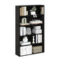 Furinno PASIR Book Shelf, 5-Tier Bookshelf, Bookcase with Open Shelf, 9.4 x 31.5 x 52.7, for Living Room, Bedroom, Home Office, Espresso - color: Espresso, size: 5-Tier