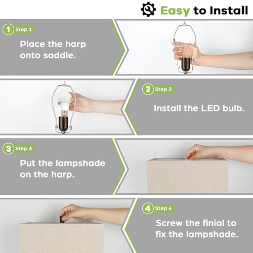 TOBUSA 28’’ Tall Brown Lamps for Living Rooms Set of 2, Modern Touch Control Table Lamps for Bedroom, 3 Way Dimmable Bedside Lamps with 2 USB Ports&AC Outlet, High-end Decor Lamp for Home Office | 3 Way Dimmable, Touch Control, Fabric Cream Shade, Large D