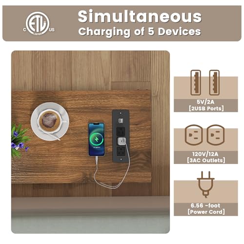 Hadulcet Farmhouse End Tables Living Room Set of 2, Narrow Side Table with Charging Station, Slim Nightstand for Small Space, Skinny Bedside Table, Sofa Side Table with Storage Shelf, White & Brown - color: White & Warm Brown