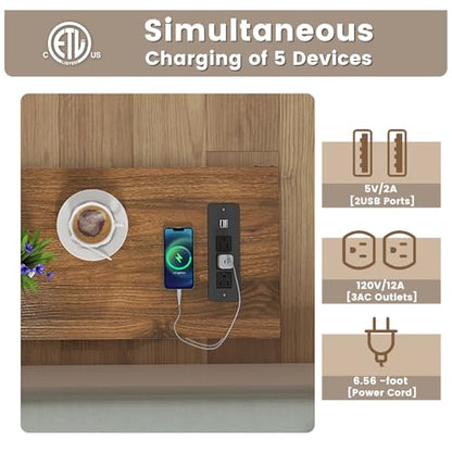 Hadulcet Farmhouse End Tables Living Room Set of 2, Narrow Side Table with Charging Station, Slim Nightstand for Small Space, Skinny Bedside Table, Sofa Side Table with Storage Shelf, White & Brown - color: White & Warm Brown