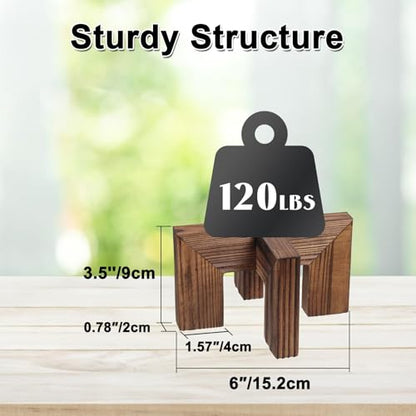 Vigordream Plant Stand, Indoor/Outdoor Wood Plant Holder, Flower Pot Stand | Sturdy Planter Stands, Mid Century Modern Single Plant Riser, Wooden Floor Flower Stand