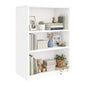 Wooden 3-Tier Bookshelf, White, 31.5" Tall | Adjustable, Open Storage Shelf Unit - color: White, size: 3-Tier