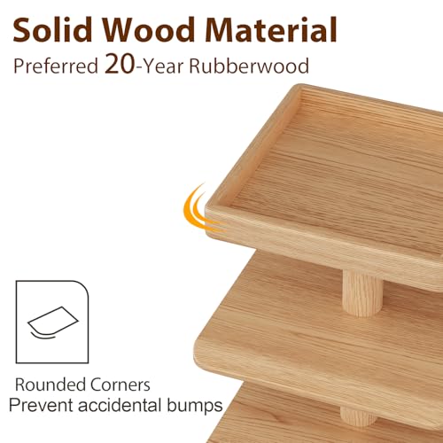 6-Tier Vertical Shoe Rack, Narrow Shoe Tower for Small Space - color: Natural, size: 11.4"D×10.8”W×43.3"H