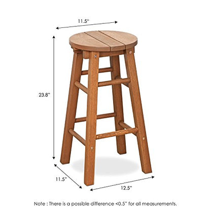 Furinno FG17629 Tioman Outdoor Hardwood Patio Furniture Promo Arch Bar Stool (Set of 2), Natural - color: Natural, size: Stool (set of 2)