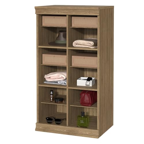 ClosetMaid Modular Storage 12-Shelf Unit with Dividers, Sand - color: Sand