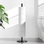 Freestanding Toilet Paper Holder with Shelf,5 Roll Storage,Matte Black | Holds 5 Toilet Paper Rolls,Rustproof Stainless Steel,Waterproof Storage Shelf,Freestanding No Drilling Design,Easy Assembly - color: Matte Black