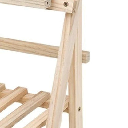 Brrnoo 2 Tiers Plant Stand Shelf,Desk Flower Pot Holder,Adjustable Desktop Shelf Display Organizer Ladder Rack for Office Decorate Storage Rack,Kitchen Rack