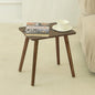 AWASEN Side Table, Small Wood End Table Living Room, Mini Bed Side Table Modern Accent Nightstand with Solid Wood for Bedroom Office Small Spaces, Rustic Brown - color: Dark Rustic Brown