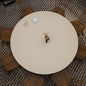 Round Table Cover - Can Be Used On Both Sides Waterproof and Easy to Clean Good Flatness Used for Dining Table(Light Beige+Light Gray Dia.54Inch) - color: Light Beige+light Gray, size: 54" (Round)