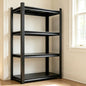 14" D Metal Shelves for Garage Storage, 36" W Garage Shelving Heavy Duty, Adjustable Steel Standing Shelf Units for Basement, Industrial, Shop, Pantry, Warehouse, Kitchen, Black - size: 4 Tier 35.4" W x 13.8" D x 63" H