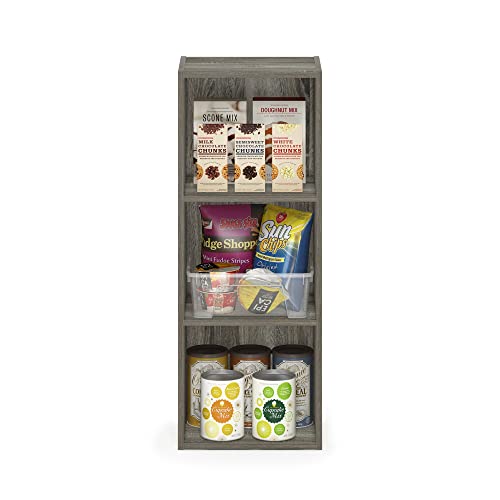 Furinno Pasir 3-Tier No Tool Assembly Open Shelf Bookcase, French Oak - color: French Oak, size: 3-Tier Cube No Tool