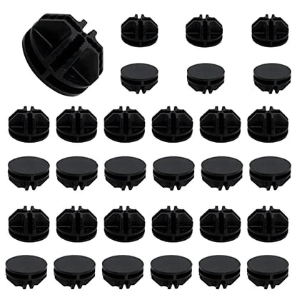 30Pcs Wire Cube Plastic Connectors, Black | Grid Cube Organizer Connector, For Modular Closet Storage, For Wire Shelving