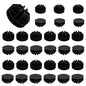 30Pcs Wire Cube Plastic Connectors, Black | Grid Cube Organizer Connector, For Modular Closet Storage, For Wire Shelving