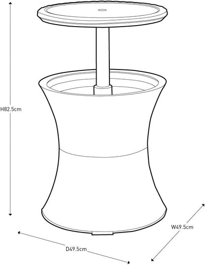 Cool Bar Rattan Keter Brown
