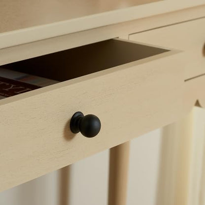 SAFAVIEH Home Collection Haven Natural Brown 2-Drawer Small Console Table for Entryway, Living Room, Foyer - color: Natural