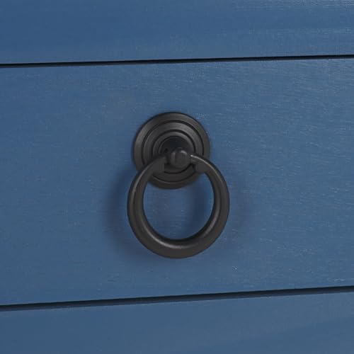 SAFAVIEH Home Collection Haven Blue Lower 2 Lower Drawer Console Table for Entryway, Living Room, Foyer - color: Blue
