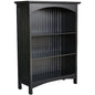 eHemco 3 Tier Bookcase with 2 Arched Supports, 40 Inches, Black - color: Black, size: 3 Tier