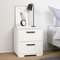 2 Drawer Nightstand, 15.8" W x 15.6" D x 17.4" H | Compact Design
