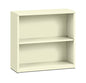 HON Brigade Metal Bookcase - Bookcase with Two Shelves, 34-1/2w x 12-5/8d x 29h, Putty (S30ABC) - color: Putty, size: 2 Shelves
