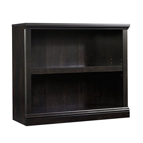 Sauder Miscellaneous Storage 2-Shelf Bookcase/ book shelf, Estate Black finish - color: Estate Black Finish