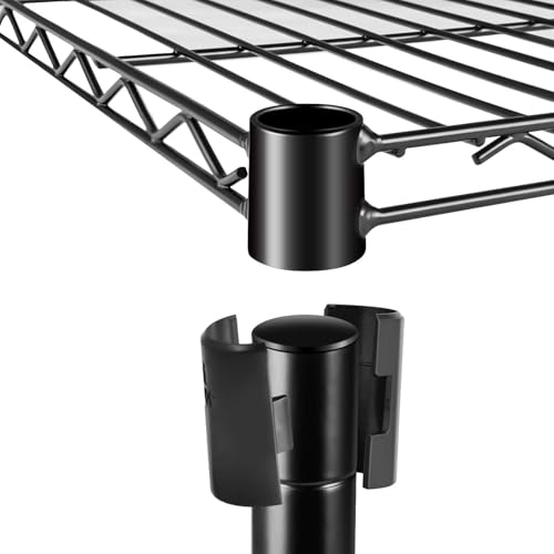 Simple Deluxe Heavy Duty 4-Tier Storage Shelving Unit, 35.83" W x 13.98" D x 55.91" H, 1000 Lbs Loading Capacity, Black - color: Black, size: 4-Tier, 36"W x 14"D x 56"H