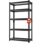 5 Tire Storage Shelving Heavy Duty Garage Shelves 2000LBS Load Bearing, Full Metal Shelving Units, Durable Construction, Adjustable Shelves, Easy Assembly, 28''W x 12''D x 60''H (60*28*12) - size: 5T 28" W x 12" D x 60''H