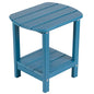 nalone Adirondack Side Table 16.5" Outdoor Side Table HDPE Plastic Double Adirondack End Table Small Table for Patio(Navy Blue) - color: Navy Blue