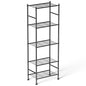 Abiglifty Storage Shelves, 5 Tier Metal Shelf Organizer, Garage Shelving with Adjustable Leveling Feet, Shelves Organizer for Bathroom, Closet, Garage, 18" x 12" x 57", Black - size: 5 Tier