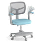 HONEY JOY Kids Desk Chair, Children Study Chair with Adjustable Height/Armrest/Footrest, Swivel Rolling Mesh Task Student Chair, Kids Computer Chair for Teens Girls Boys, Home, School, Office (Blue) - color: Blue