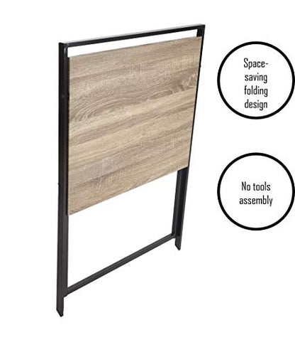 Urban Lifestyle Compact Folding Desk, Wood - color: Wood