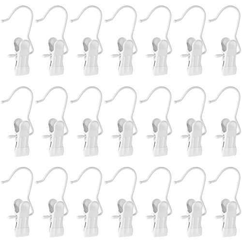 Hotop 48 Pieces Boot Hanger Clips for Closet, Laundry Hanging Hooks Heavy Duty Clips Boot Holder Portable Single Hooks Space Saving for Pants Jeans Clothes Hats Tall Towels (White) - color: White