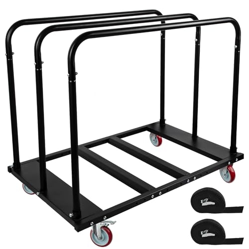 Folding Table Cart, Heavy Duty Drywall Dolly Cart 1800 LBS | Table Dolly w/ 5" PU Swivel Wheels, 10 Table Capacity for Party Events, Hotel, Factory, Warehouse, (45.6" L x 29" W x 39" H)