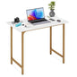 BestOffice Computer Desk,Home Office Desk, Modern Simple Style for Home Office Study Writing (Gold, 32 Inch) - color: Gold, size: 32 Inch